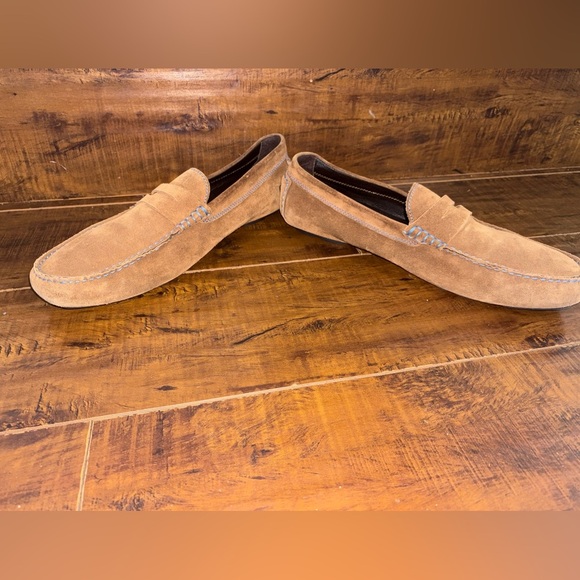 Elegant Tan Suede Loafers for Men
